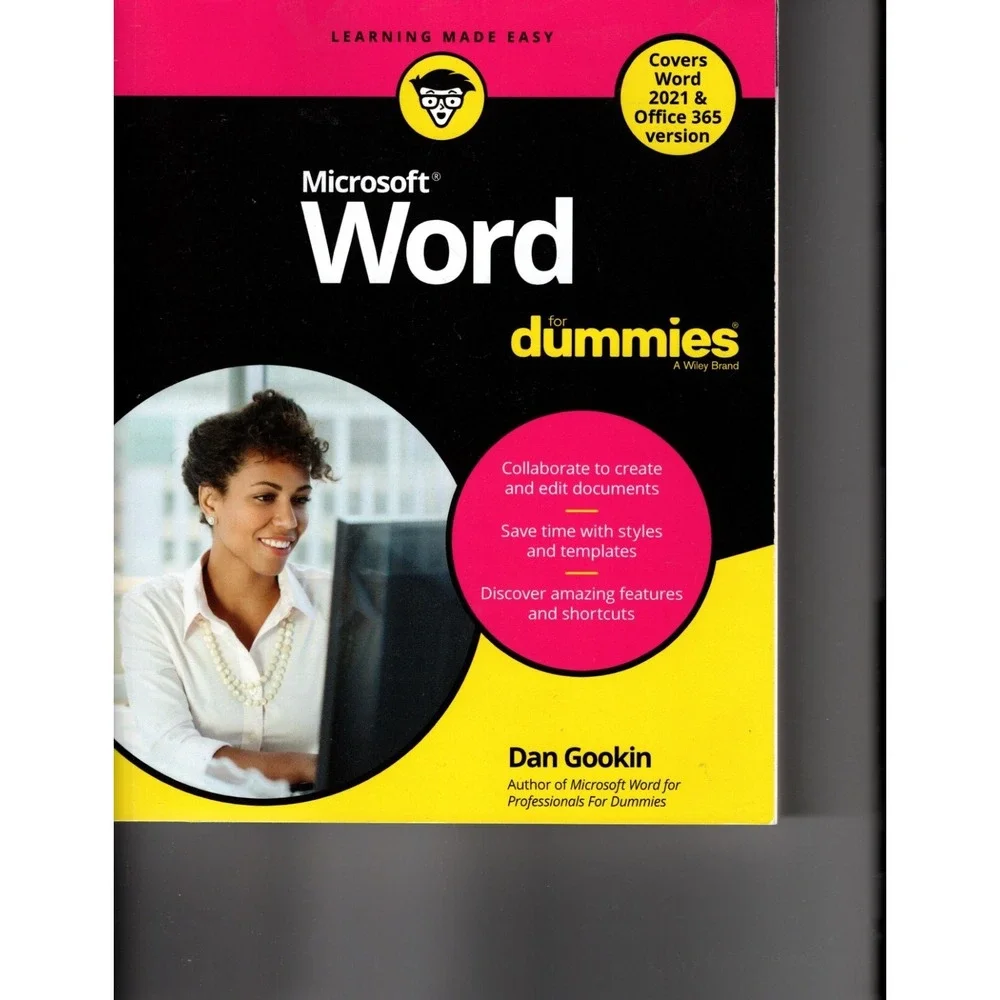 Word for Dummies Includes Word 2021 & Office 365 Paperback Dan Gookin NEW #406